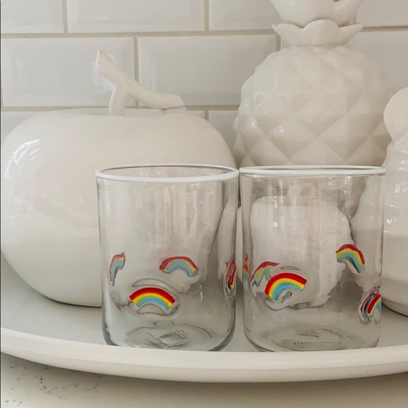 Anthropologie Sunshine Rainbow Juice Glasses - Picture 2 of 15